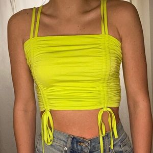 Neon green top